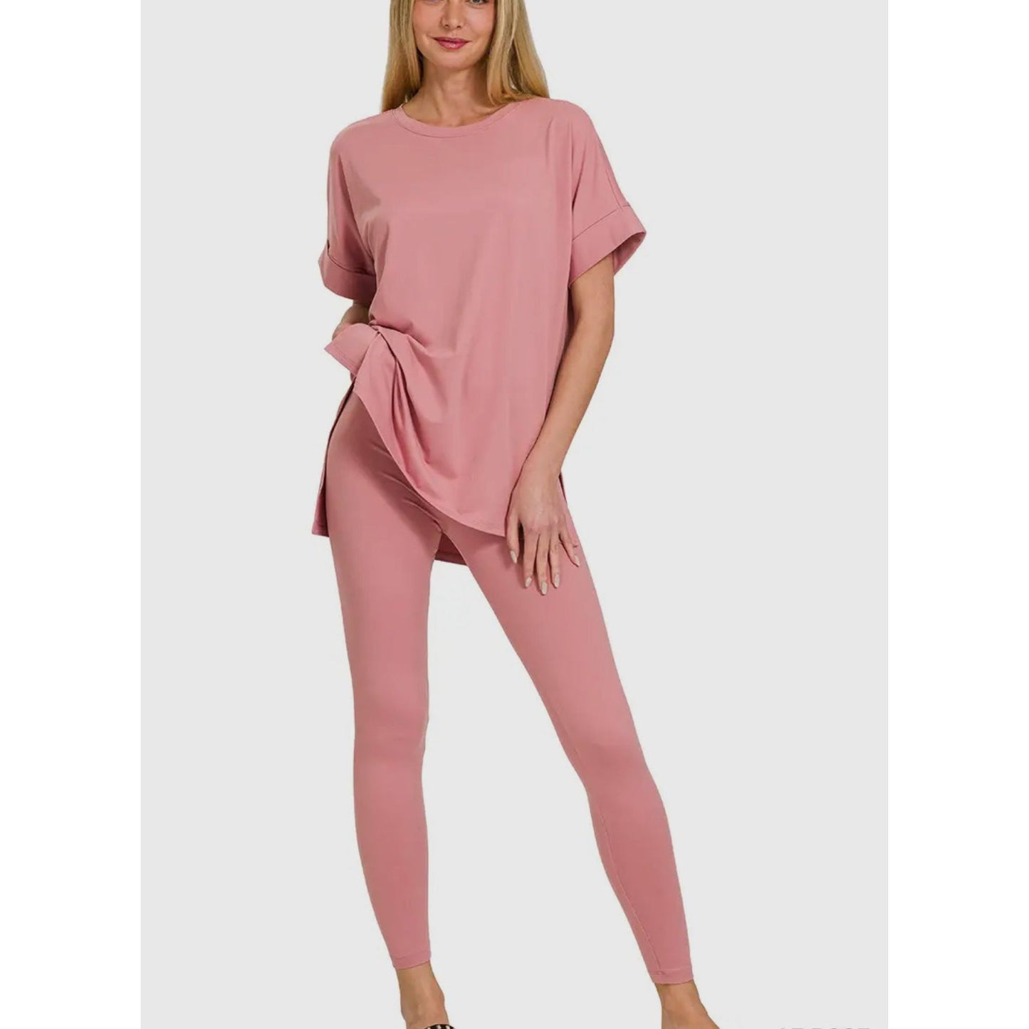 Oversized T-shirt Set Rose